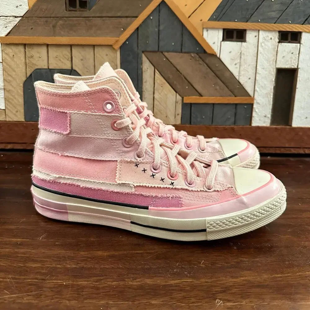Millie Bobby Brown x Converse Chuck Taylor All Star Hi Petal Pink‎ Sneakers 9.5 - Picture 3 of 7